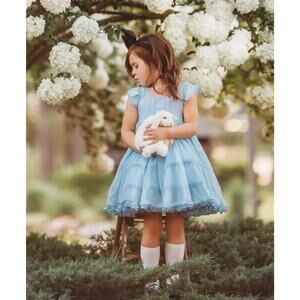 Well Dressed Wolf Dress Cupcake Queen Blue Sapphire Tulle Size 12 NWT
